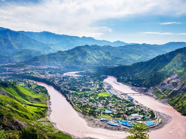 Scenic view of Muzaffarabad, Azad Kashmir