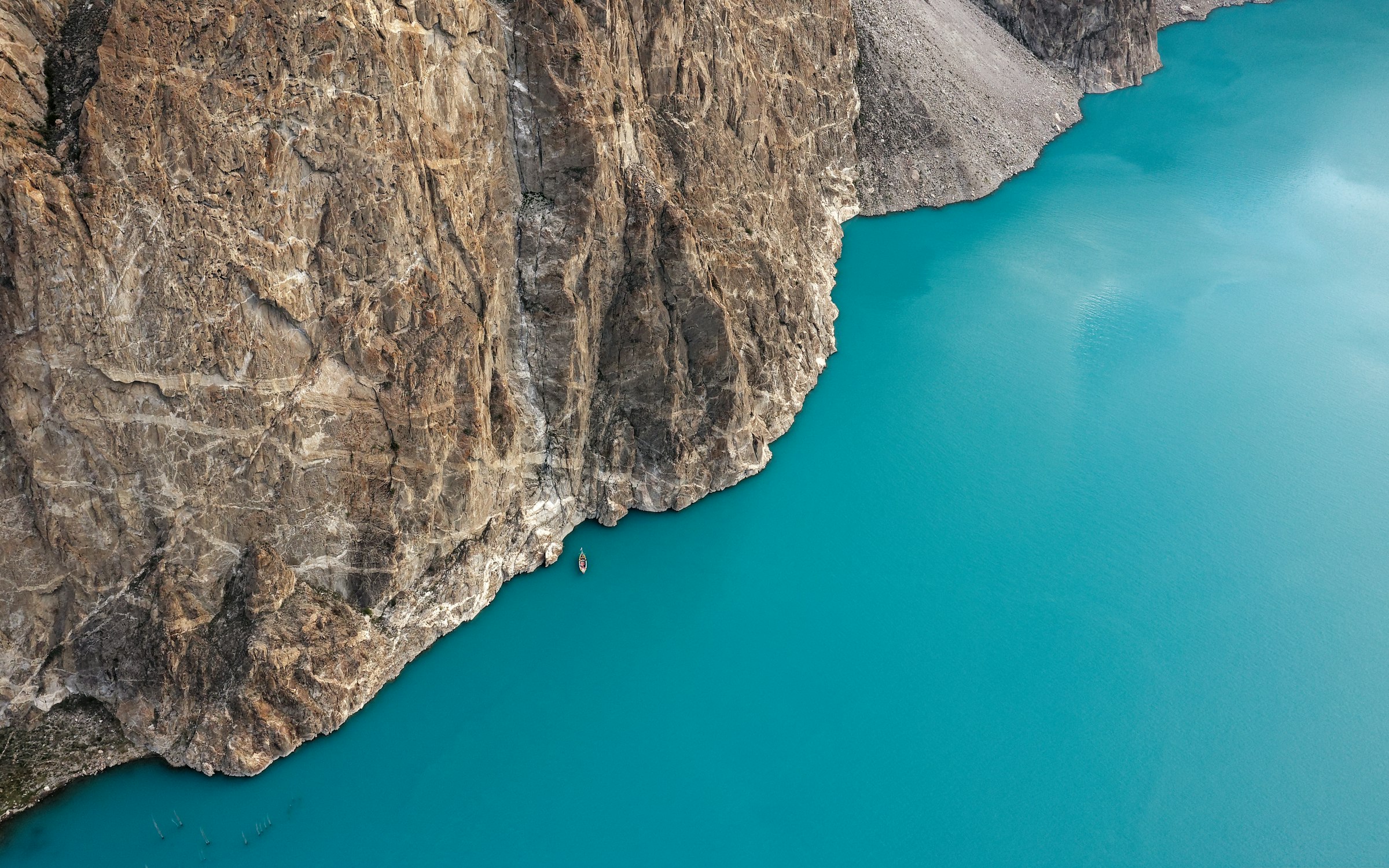 Attabad Lake in the Gojal region of Hunza Valley, Pakistan