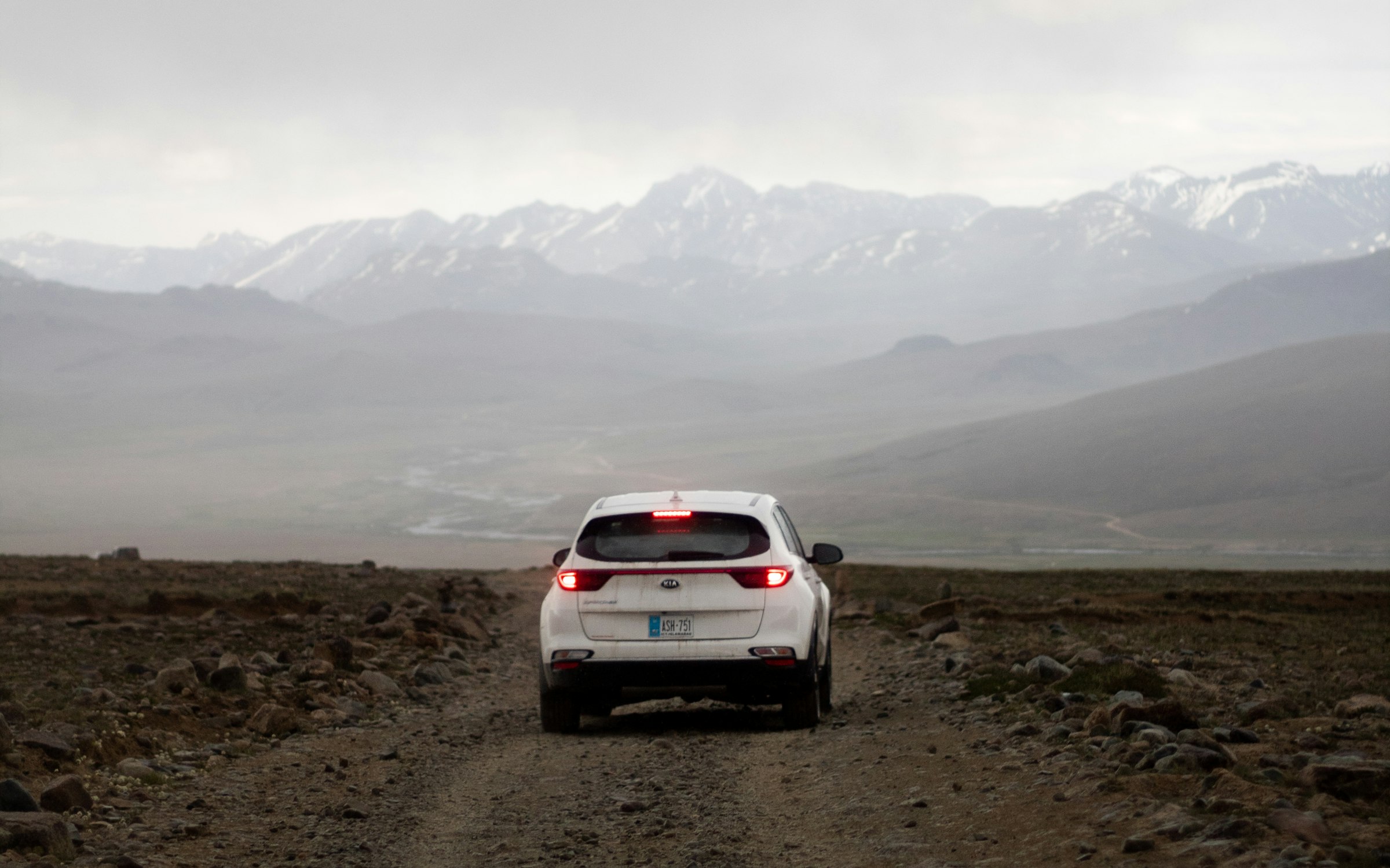 A road through Deosai National Park, Astore, Pakistan