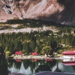 A scenic lake surrounded by mountains in Skardu Valley, Pakistan