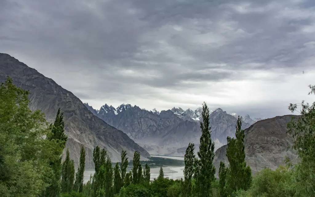 A mountain landscape near Khaplu, Gilgit-Baltistan, Pakistan