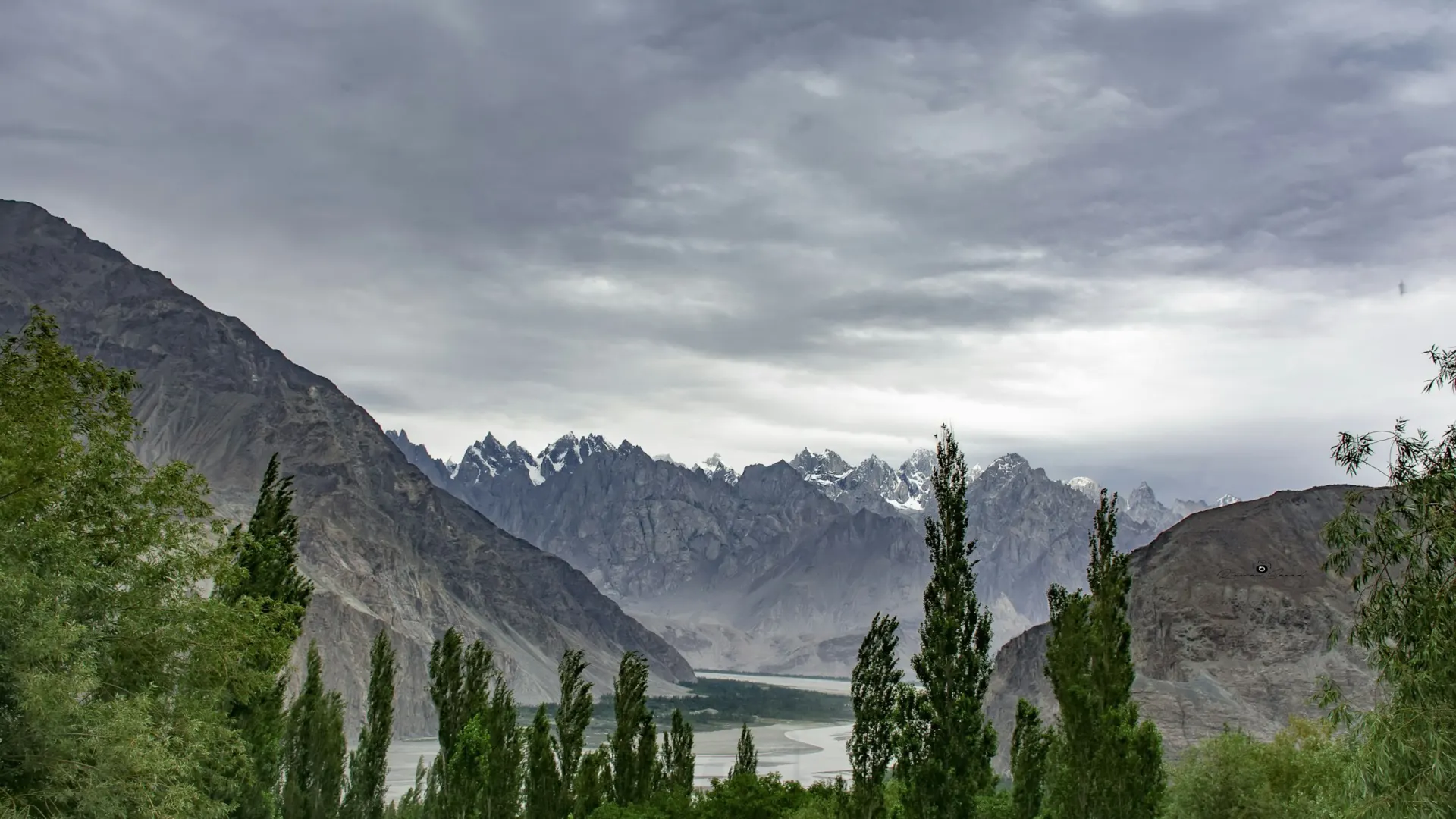 A mountain landscape near Khaplu, Gilgit-Baltistan, Pakistan