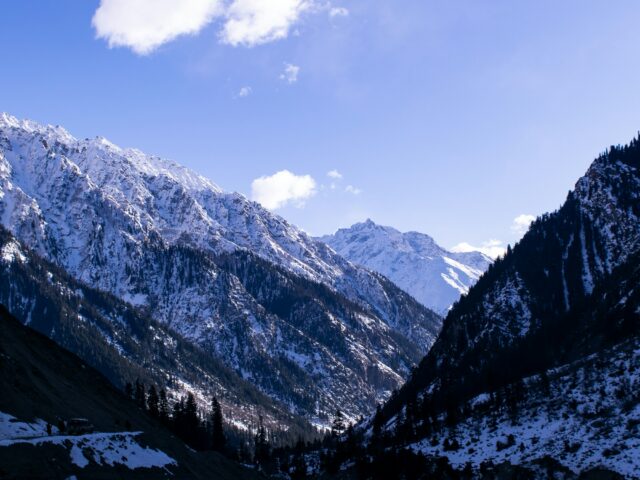 Glacier mountains in Gilgit-Baltistan, Pakistan, requiring a trekking or climbing permit