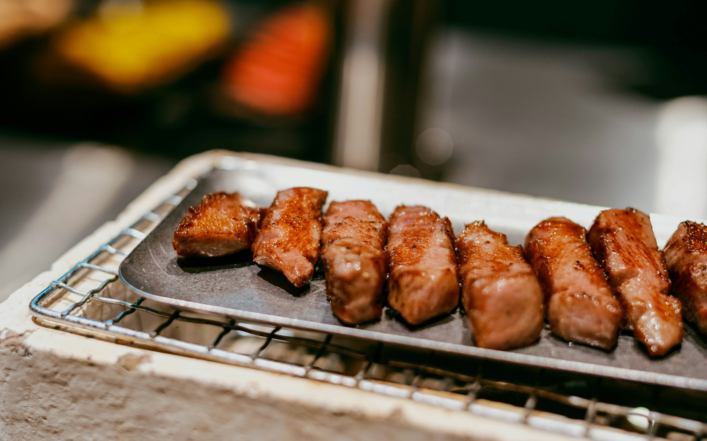 Grilled meat skewers, illustrative of Pakistani kebab styles