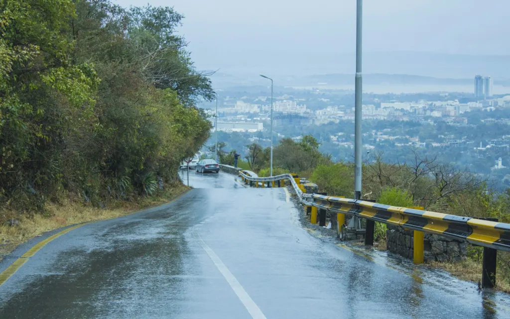 A road near the Margalla Hills, Islamabad, Pakistan
