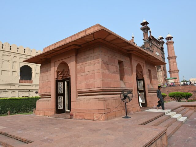 The tomb of Allama Iqbal in Hazuri Bagh, Lahore