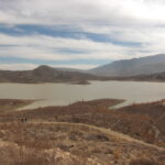Hanna Lake near Quetta with hills on the far shore