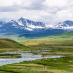 Open green plains of Deosai National Park in summer