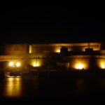 Brick walls of Bala Hisar Fort on its mound in Peshawar, Khyber Pakhtunkhwa