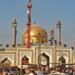 The shrine of Lal Shahbaz Qalandar in Sehwan Sharif, Sindh