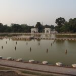 Fountains on the Faiz Bakhsh terrace at Shalamar Gardens, Lahore