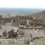 Main stupa courtyard and monastery ruins at Takht-i-Bahi near Mardan