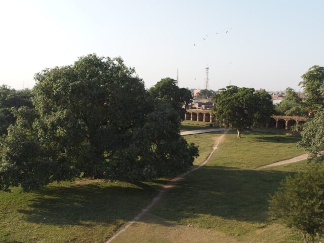Red sandstone Tomb of Jahangir at Shahdara Bagh, Lahore