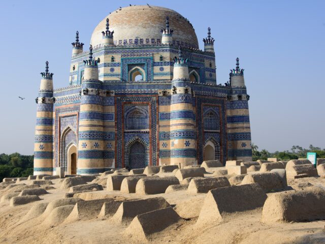 Tiled Tomb of Bibi Jawindi at Uch Sharif, Punjab