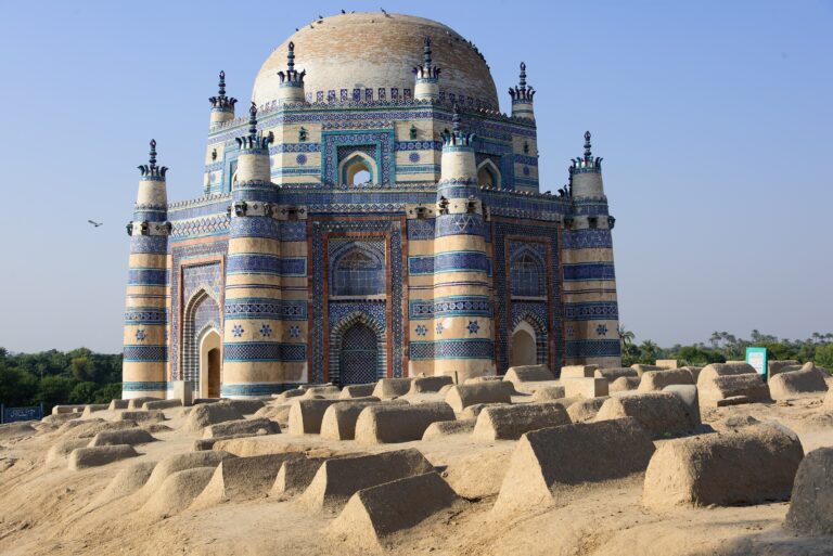 Tiled Tomb of Bibi Jawindi at Uch Sharif, Punjab